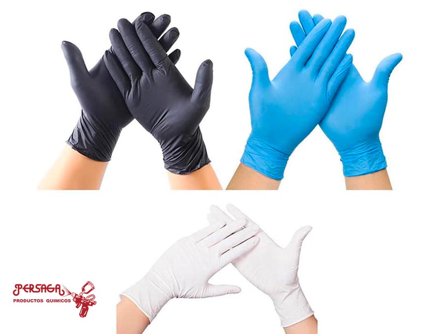 guantes de nitrilo desechables persaga